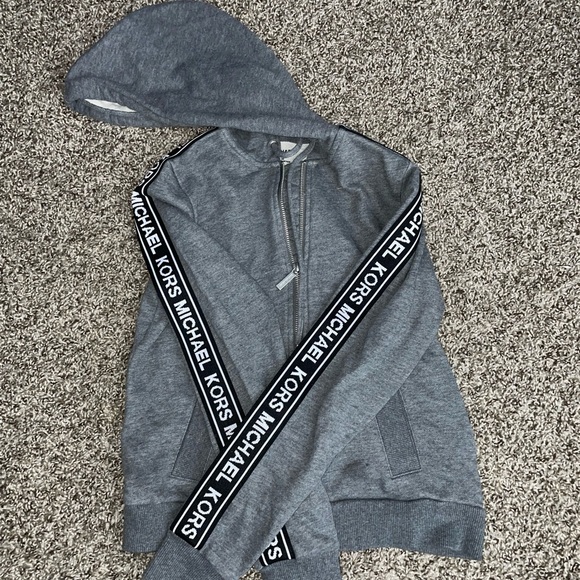 Michael Kors Lightweight Hooded Zip-up Sweater - Picture 1 of 4